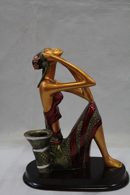 东南亚风情点缀家居 义乌市春华工艺品傣家女系列树脂雕像